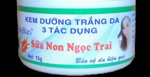 Thu hồi kem dưỡng trắng da 3 tác dụng sữa non ngọc trai vì không đạt chuẩn