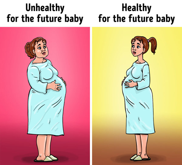 Khoa học chỉ ra mẹ tăng cân quá nhiều khi mang thai ảnh hưởng đến trí não sau này của trẻ